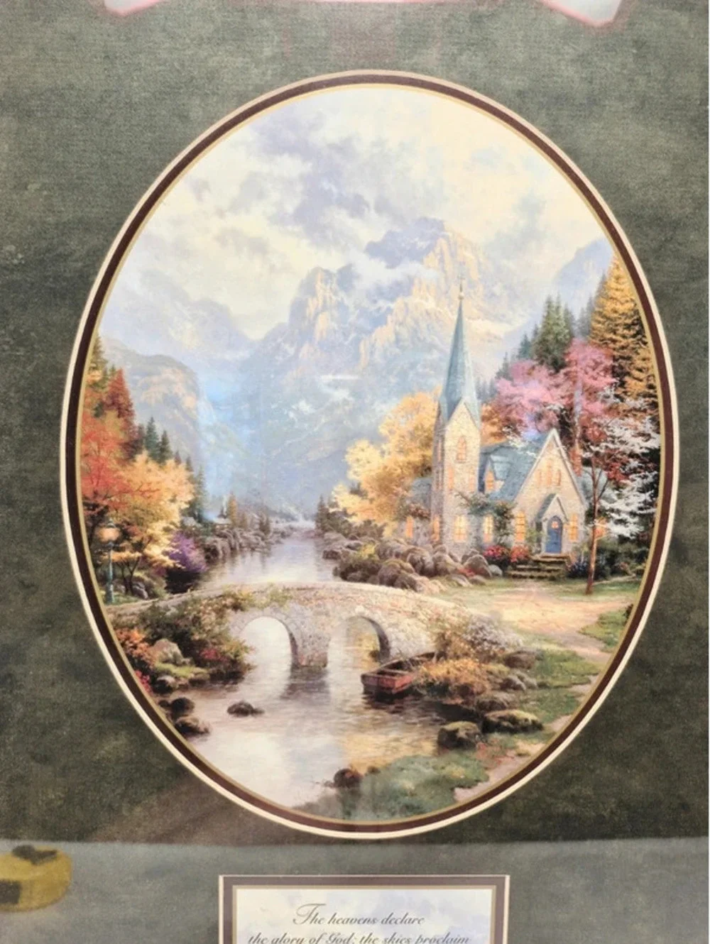 Thomas Kincade Framed & Matted Print 